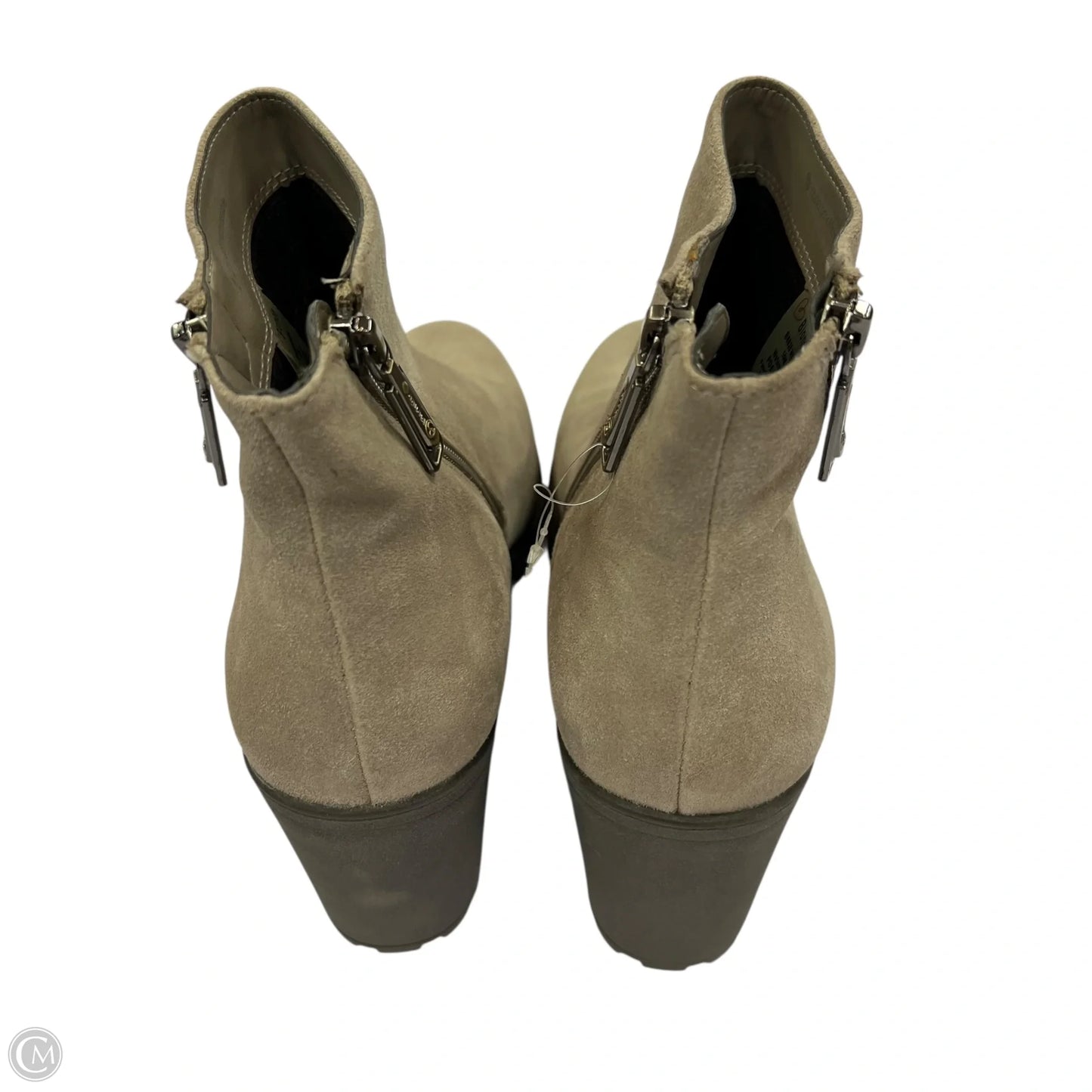 Boots Ankle Heels By Blondo In Taupe, Size: 10