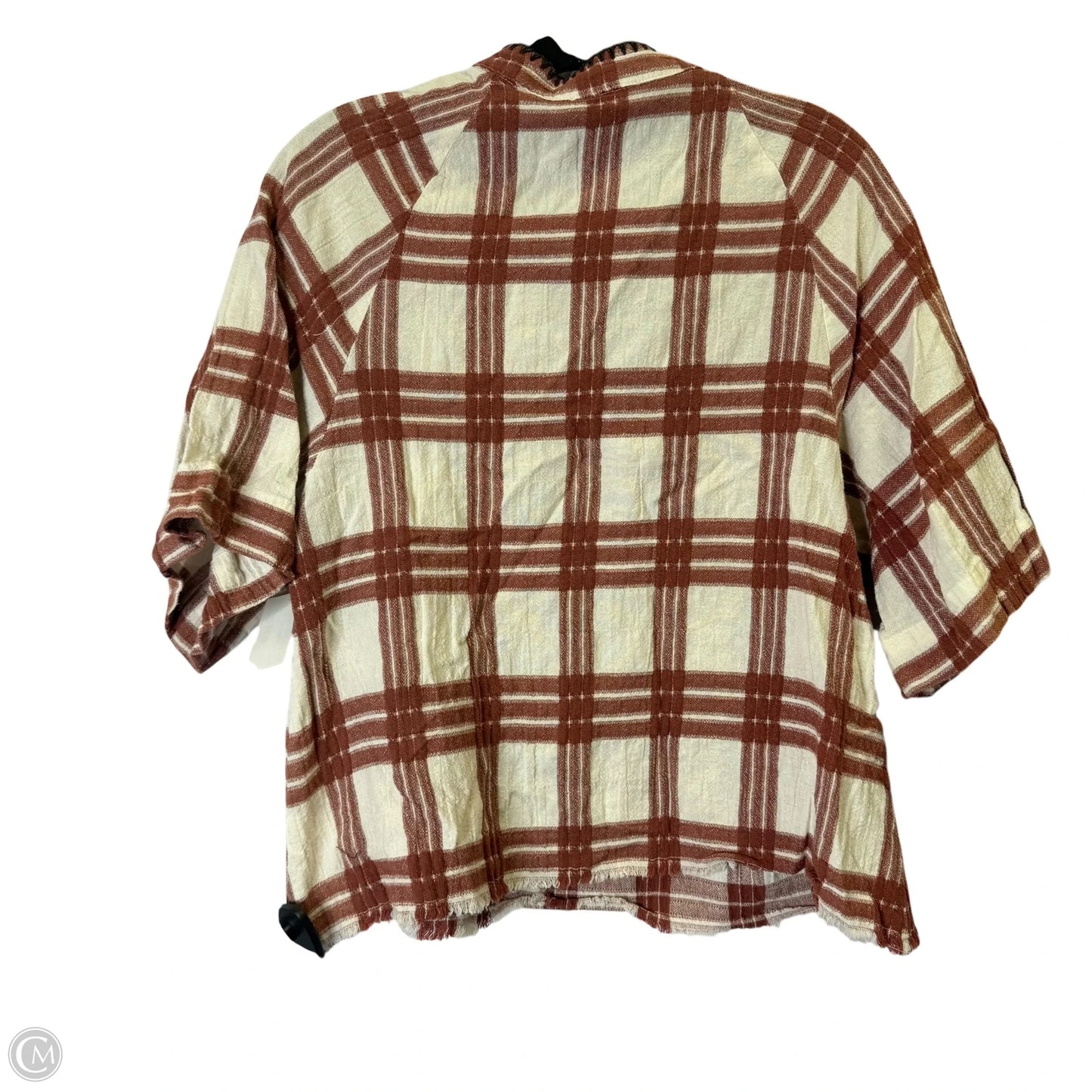 Top Short Sleeve By Moon River In Red, Size: S