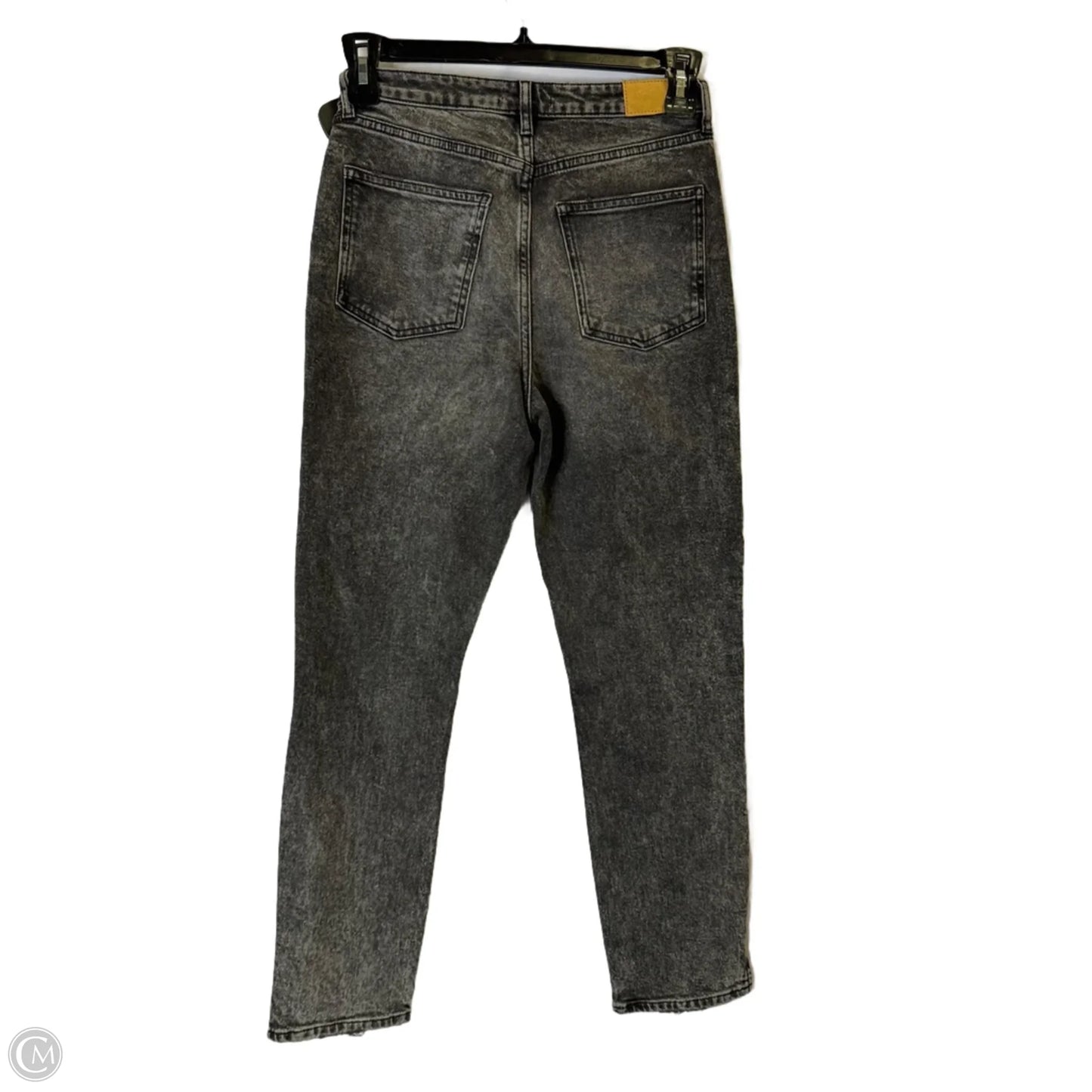 Jeans Straight By River Island In Grey Denim, Size: 8