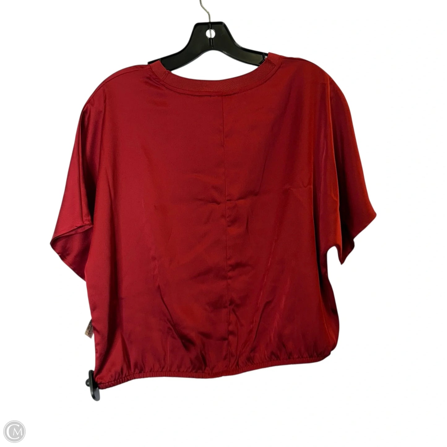 Blouse Short Sleeve By A New Day In Red, Size: M