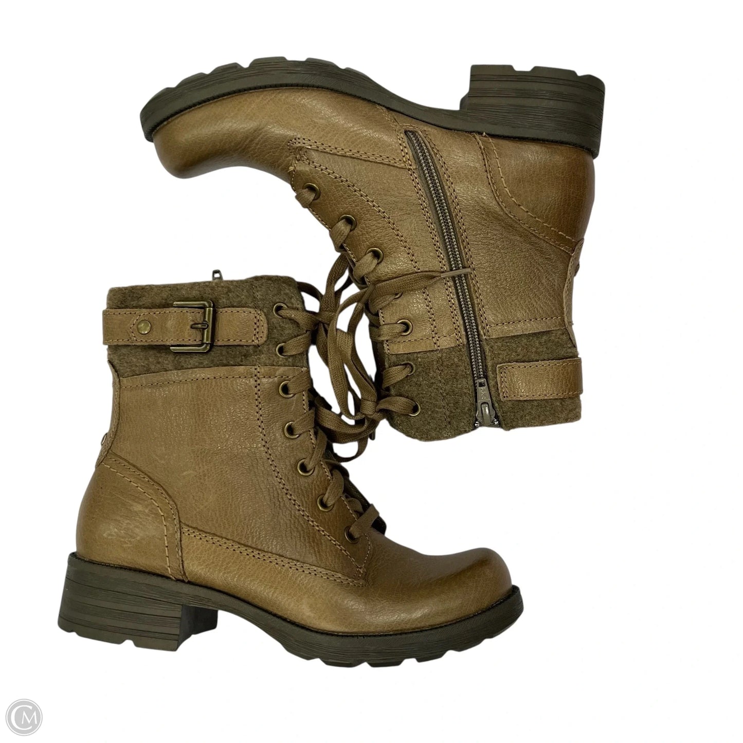 Boots Combat By Earthbound In Tan, Size: 6.5