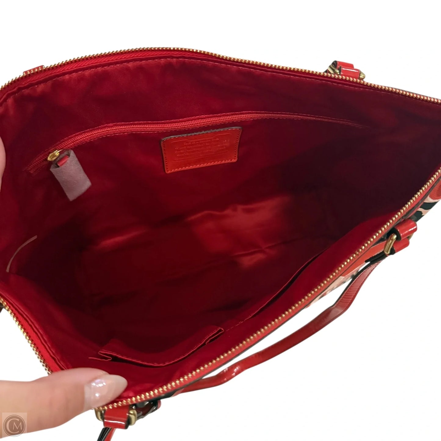 Handbag Designer By Coach, Size: Medium