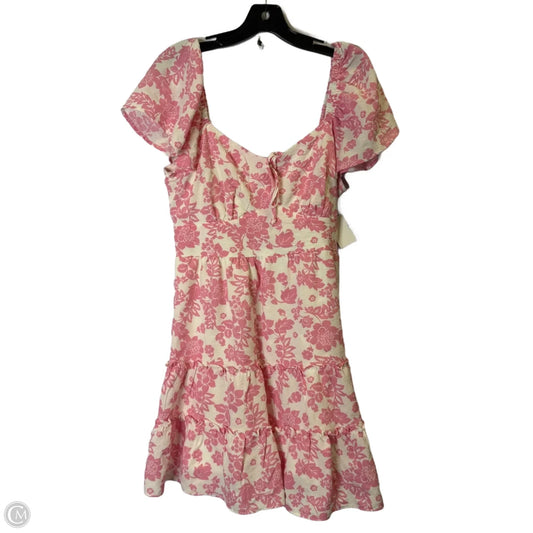 Dress Casual Short By Francesca's In Pink, Size: M