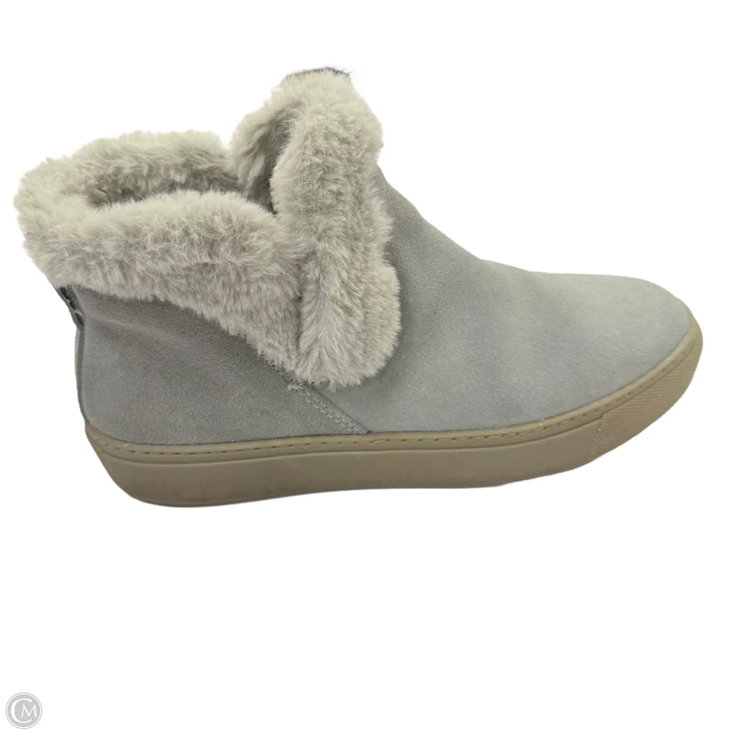 Boots Ankle Flats By Clothes Mentor In Grey, Size: 11