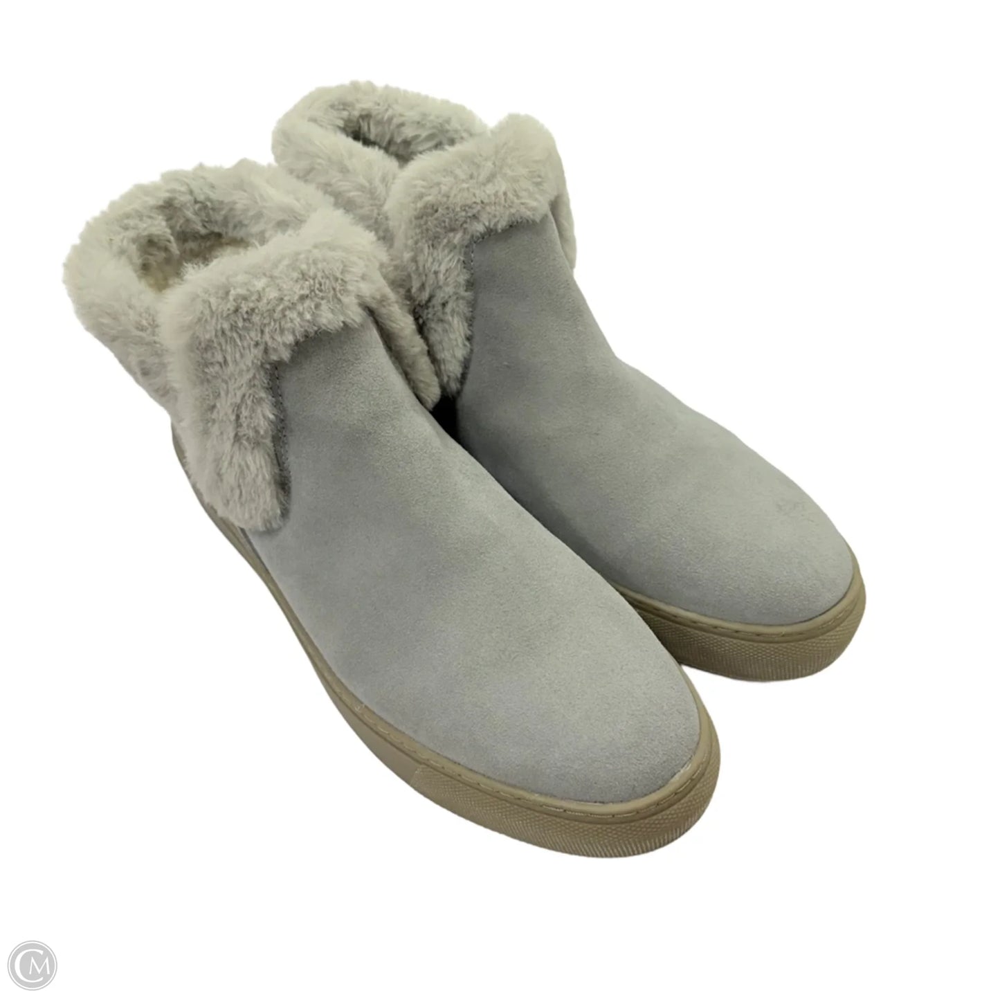 Boots Ankle Flats By Clothes Mentor In Grey, Size: 11