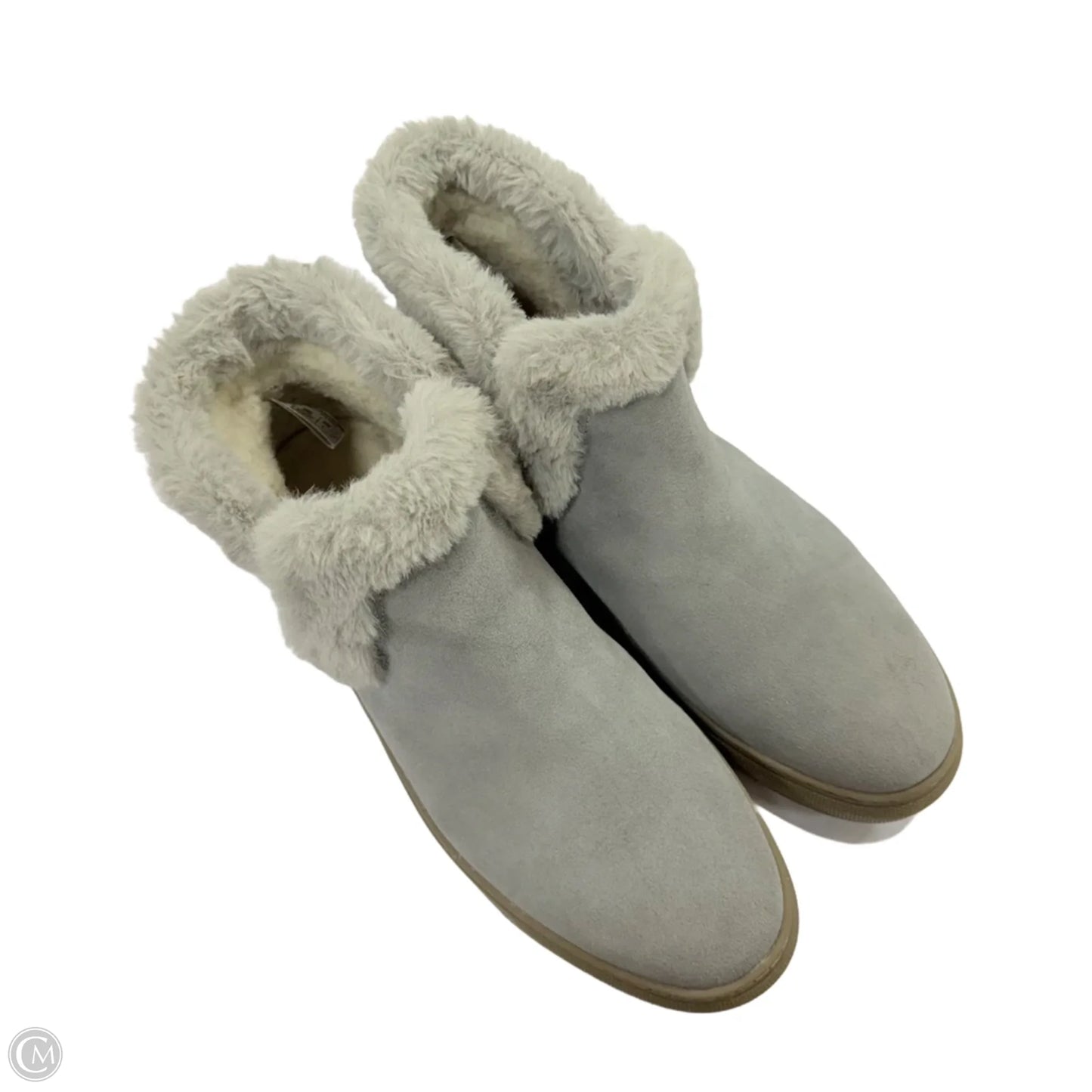 Boots Ankle Flats By Clothes Mentor In Grey, Size: 11