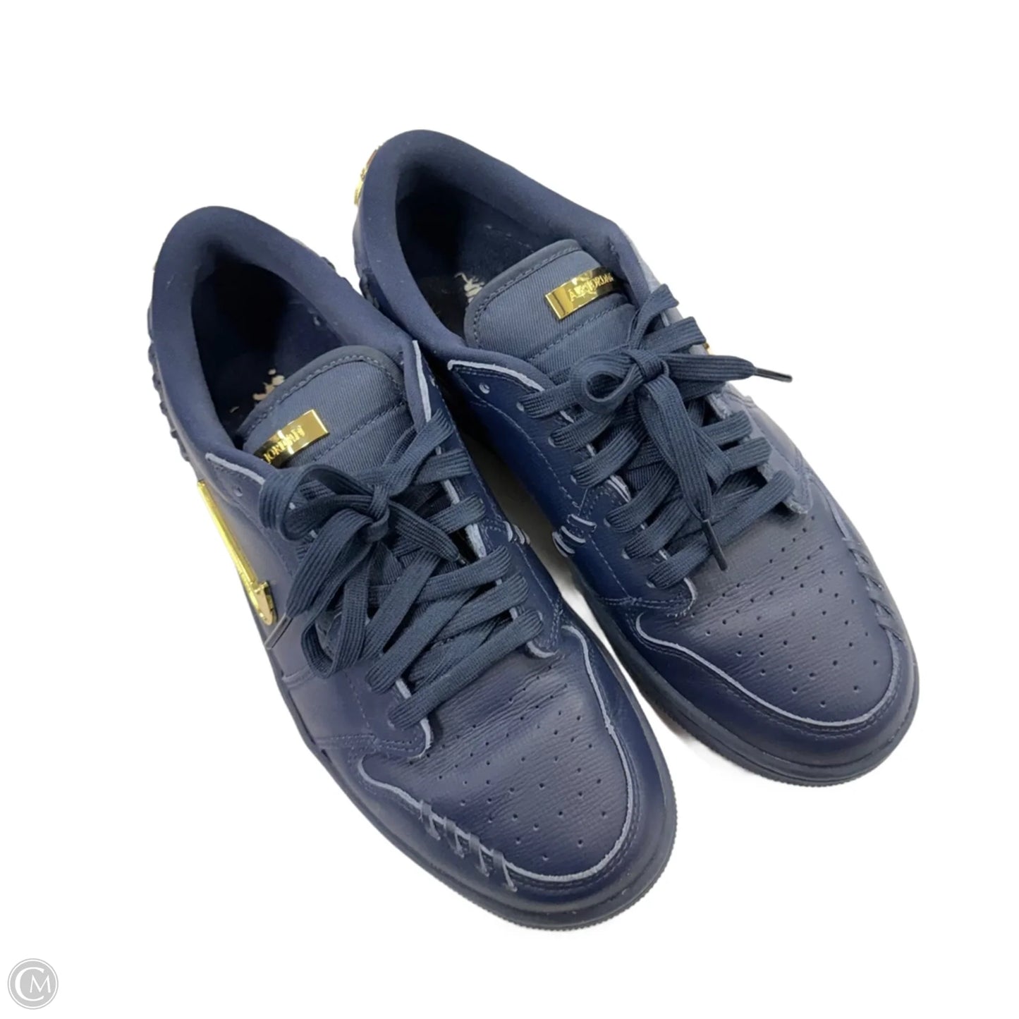 Shoes Luxury Designer By Jordan In Blue, Size: 9.5