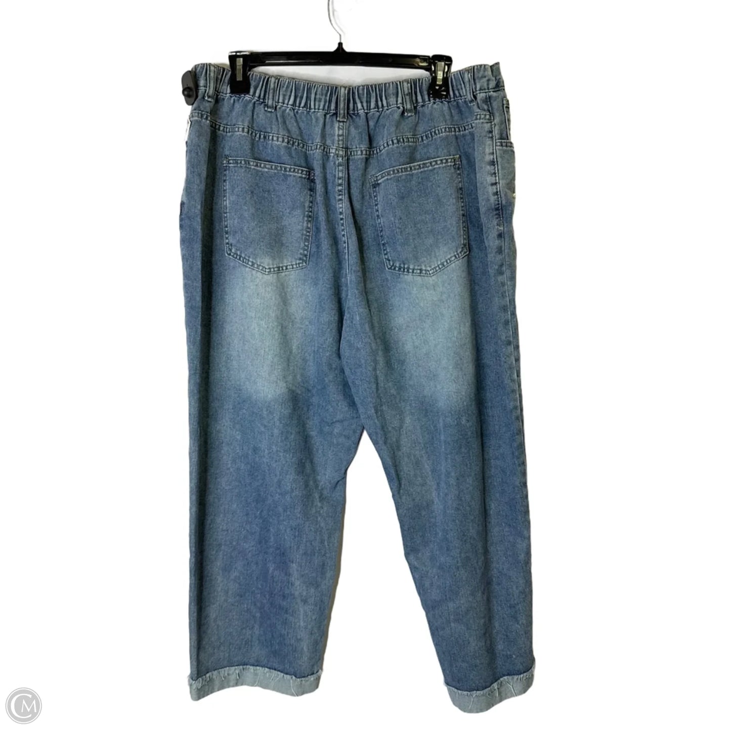 Jeans Straight By Shein In Blue Denim, Size: 22