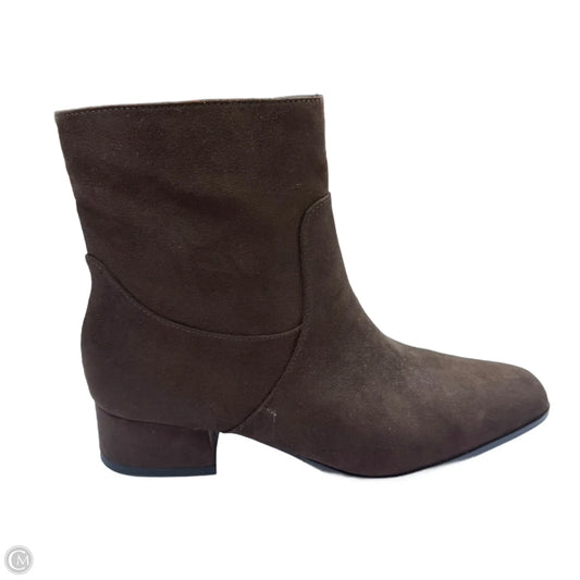 Boots Ankle Heels By Universal Thread In Brown, Size: 8.5