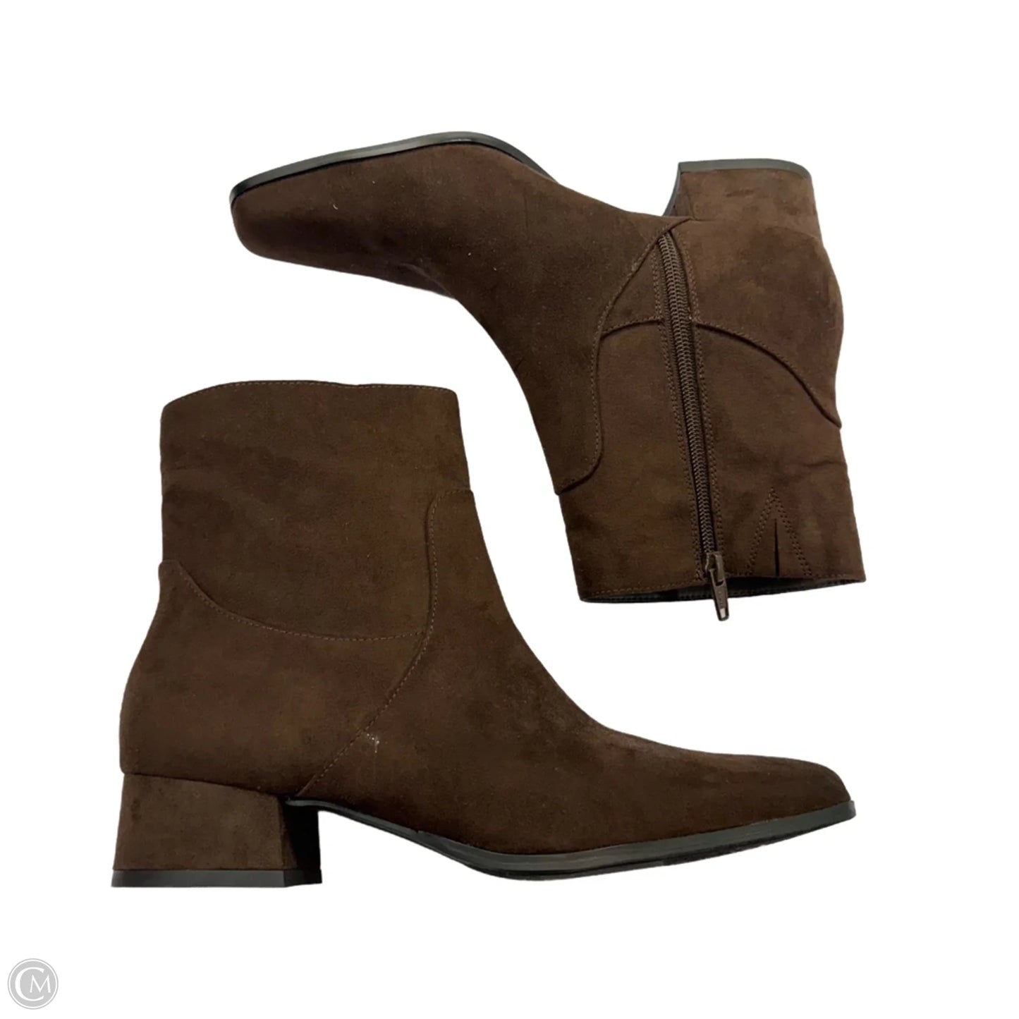 Boots Ankle Heels By Universal Thread In Brown, Size: 8.5