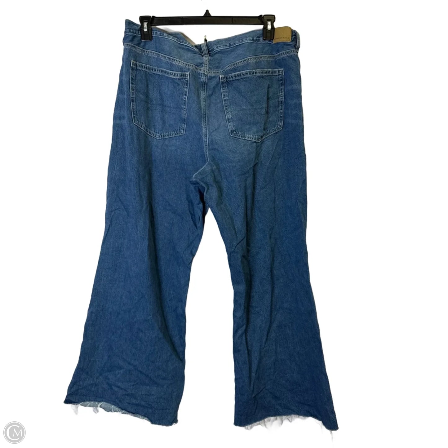 Jeans Flare By American Eagle In Blue Denim, Size: 20