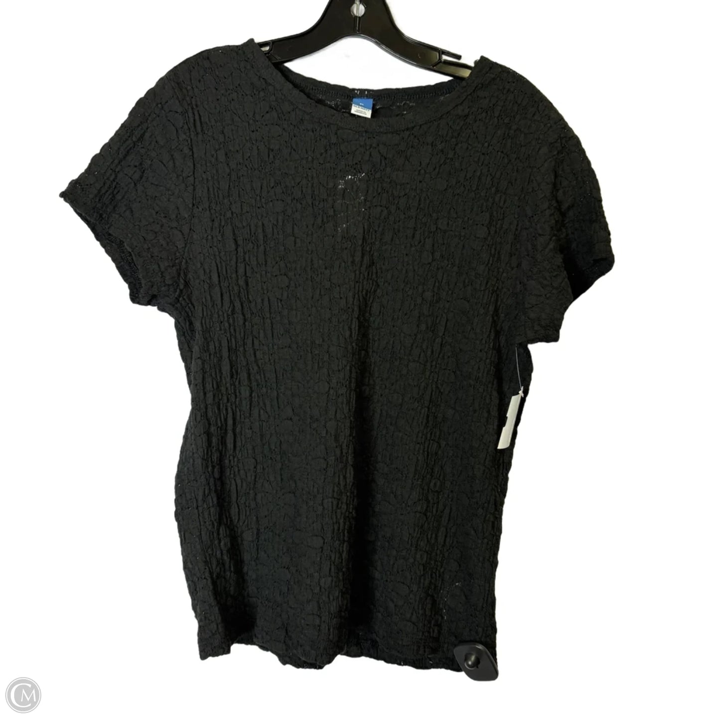 Top Short Sleeve By Old Navy In Black, Size: Xl