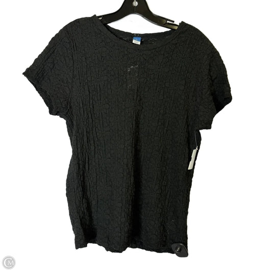 Top Short Sleeve By Old Navy In Black, Size: Xl