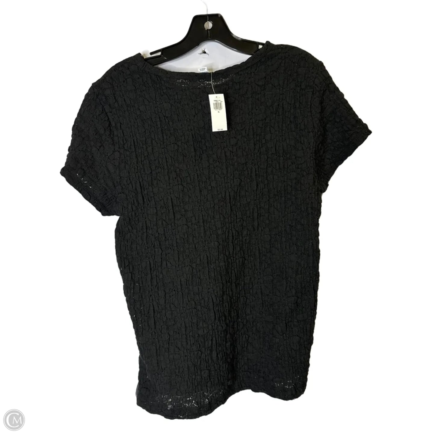 Top Short Sleeve By Old Navy In Black, Size: Xl