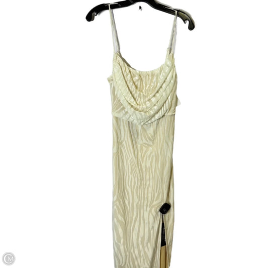 Dress Party Midi By Shein In Cream, Size: L