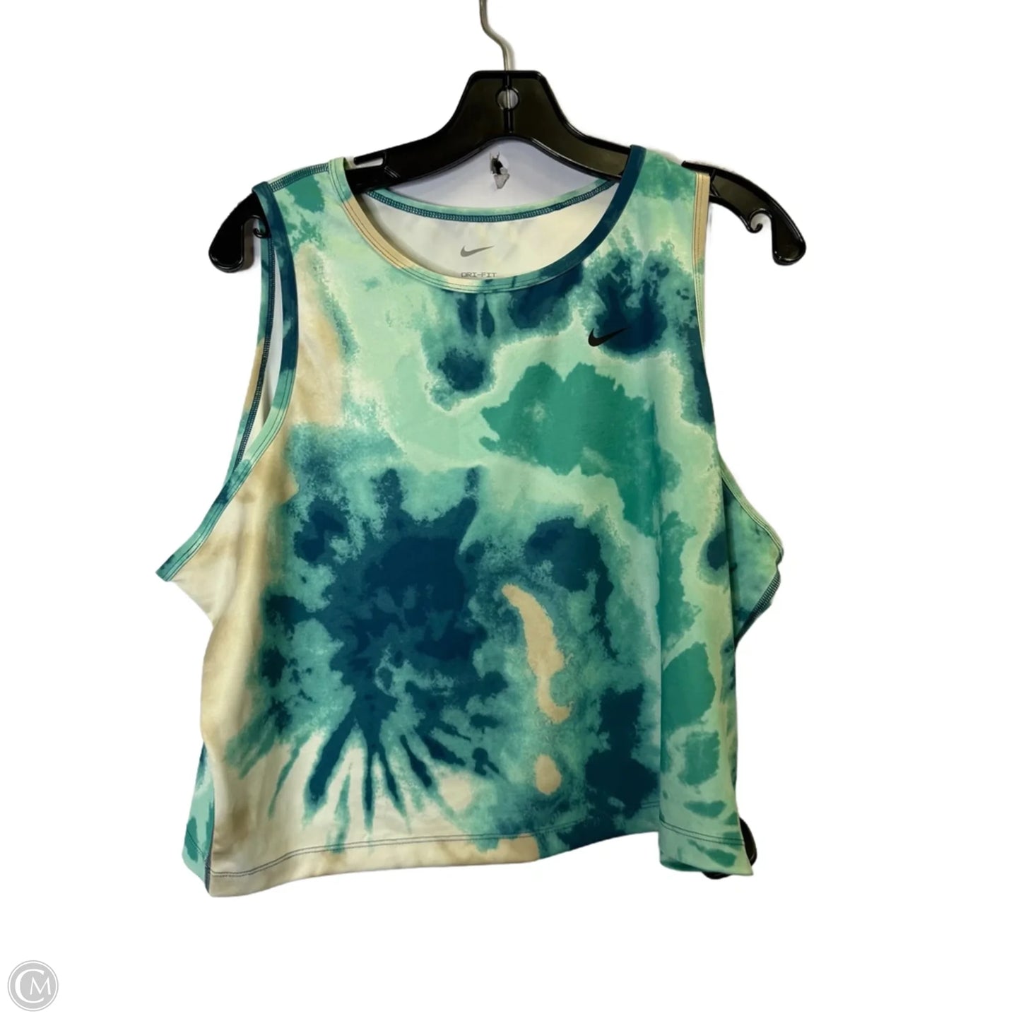 Athletic Tank Top By Nike Apparel In Teal, Size: Xxl