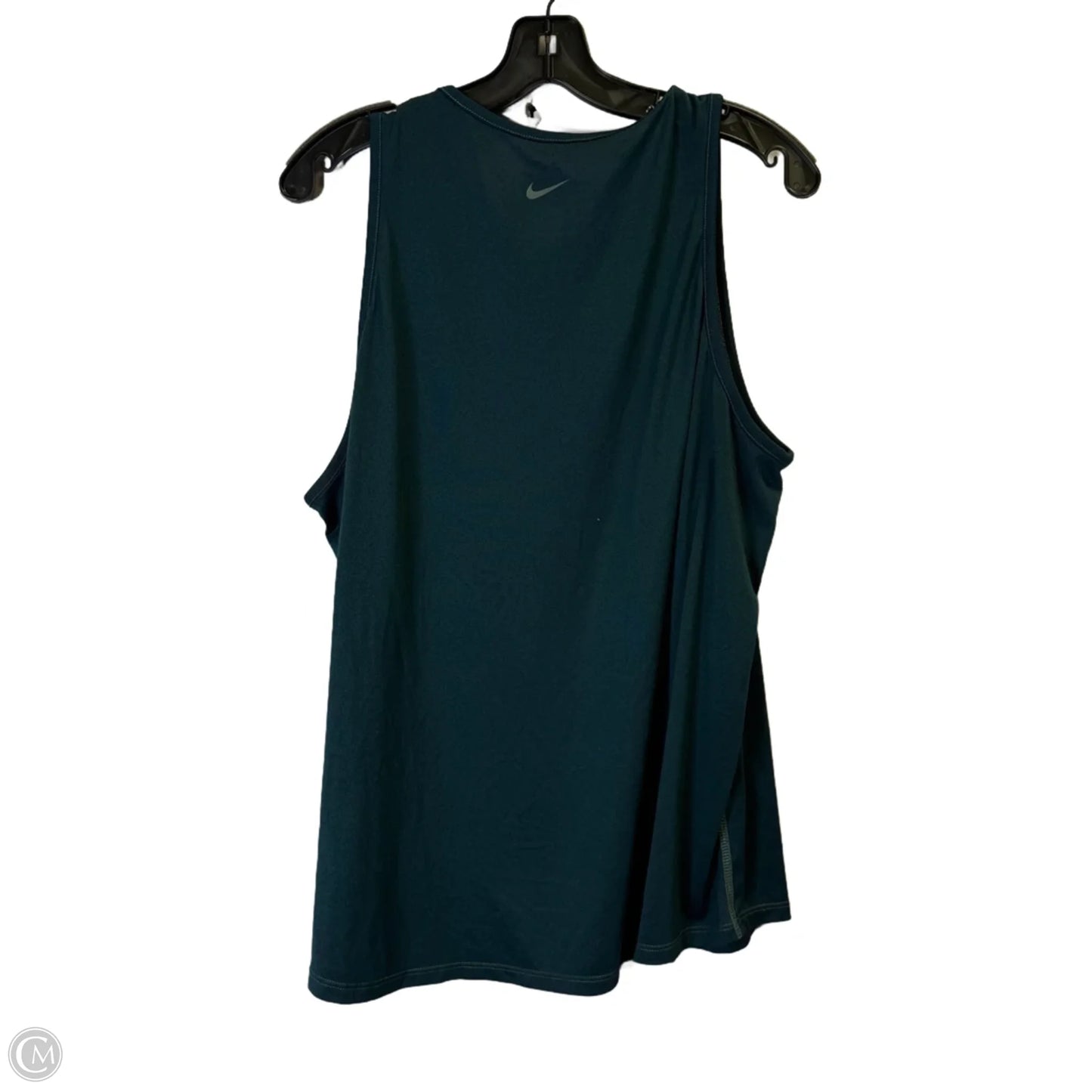 Athletic Tank Top By Nike Apparel In Teal, Size: 2x