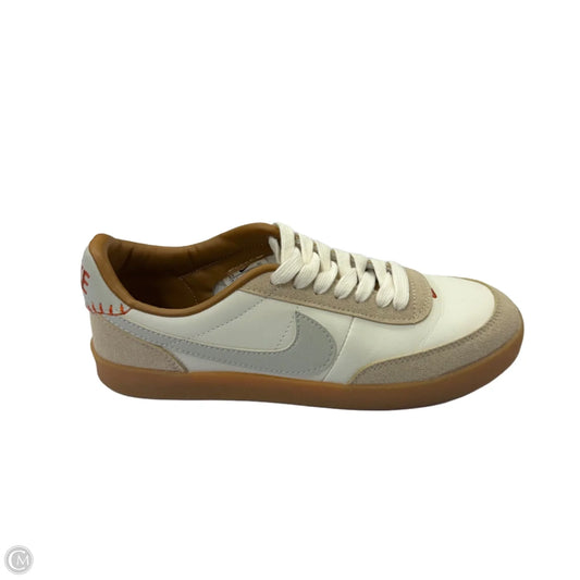 Shoes Sneakers By Nike In Tan & White, Size: 8.5