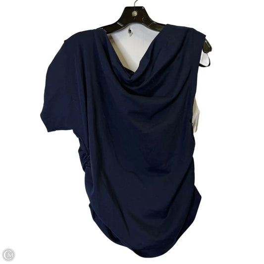Top Short Sleeve By Loft In Blue, Size: Xl