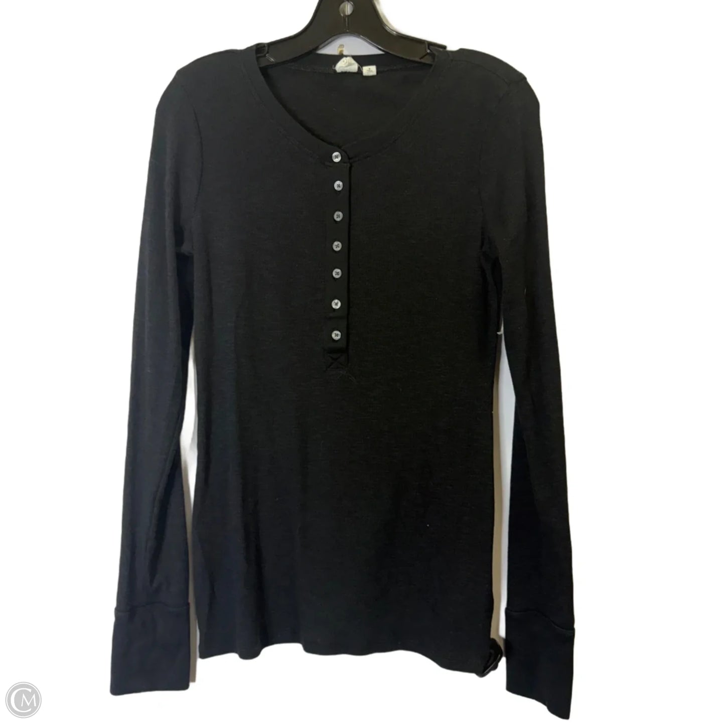 Top Long Sleeve By Gap In Black, Size: S