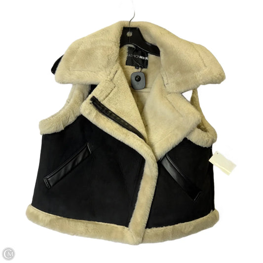 Vest Faux Fur & Sherpa By Fashion Nova In Black, Size: M