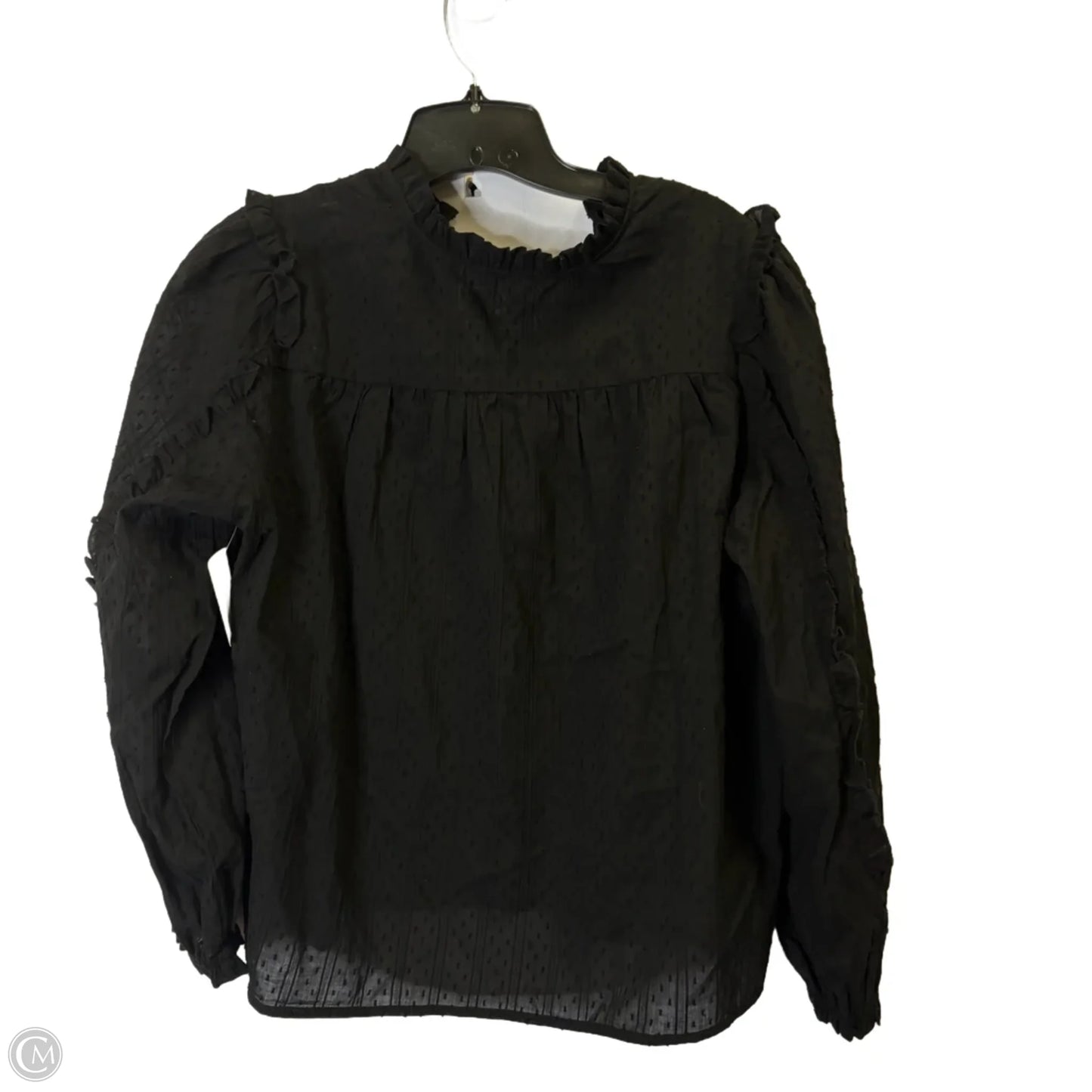 Top Long Sleeve By Time And Tru In Black, Size: M