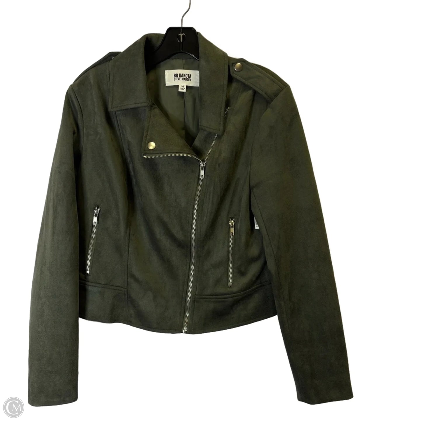 Jacket Moto By Bb Dakota In Green, Size: M