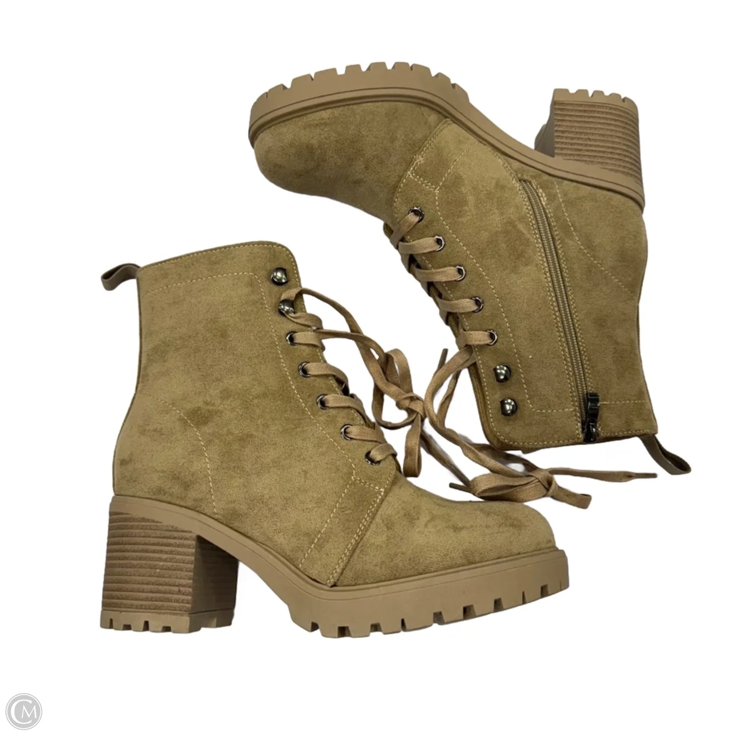 Boots Ankle Flats By Cushionaire In Tan, Size: 8