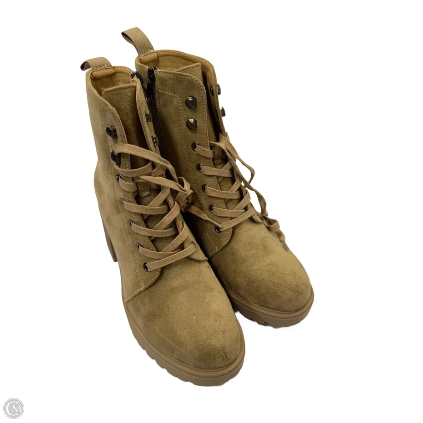 Boots Ankle Flats By Cushionaire In Tan, Size: 8