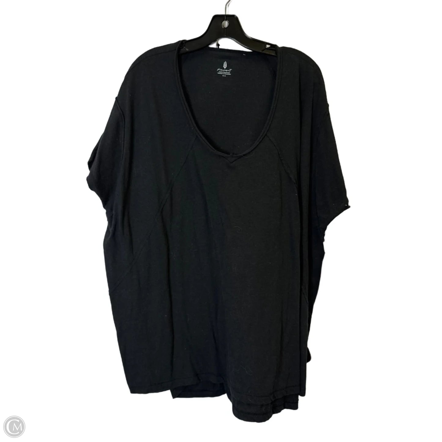 Athletic Top Short Sleeve By Free People In Black, Size: M
