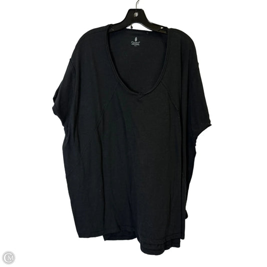 Athletic Top Short Sleeve By Free People In Black, Size: M