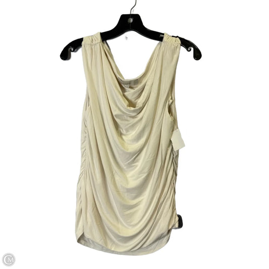 Top Short Sleeve By Loft In Cream, Size: Xl