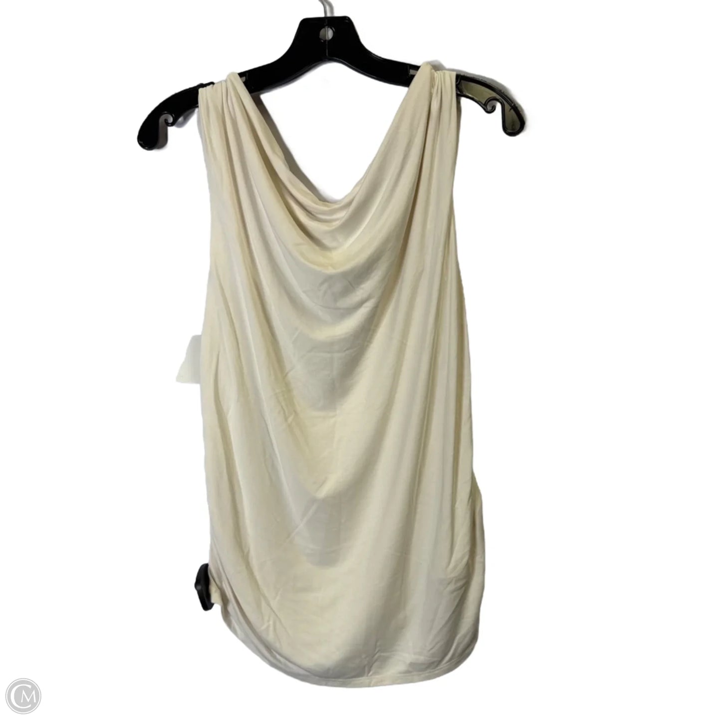 Top Short Sleeve By Loft In Cream, Size: Xl