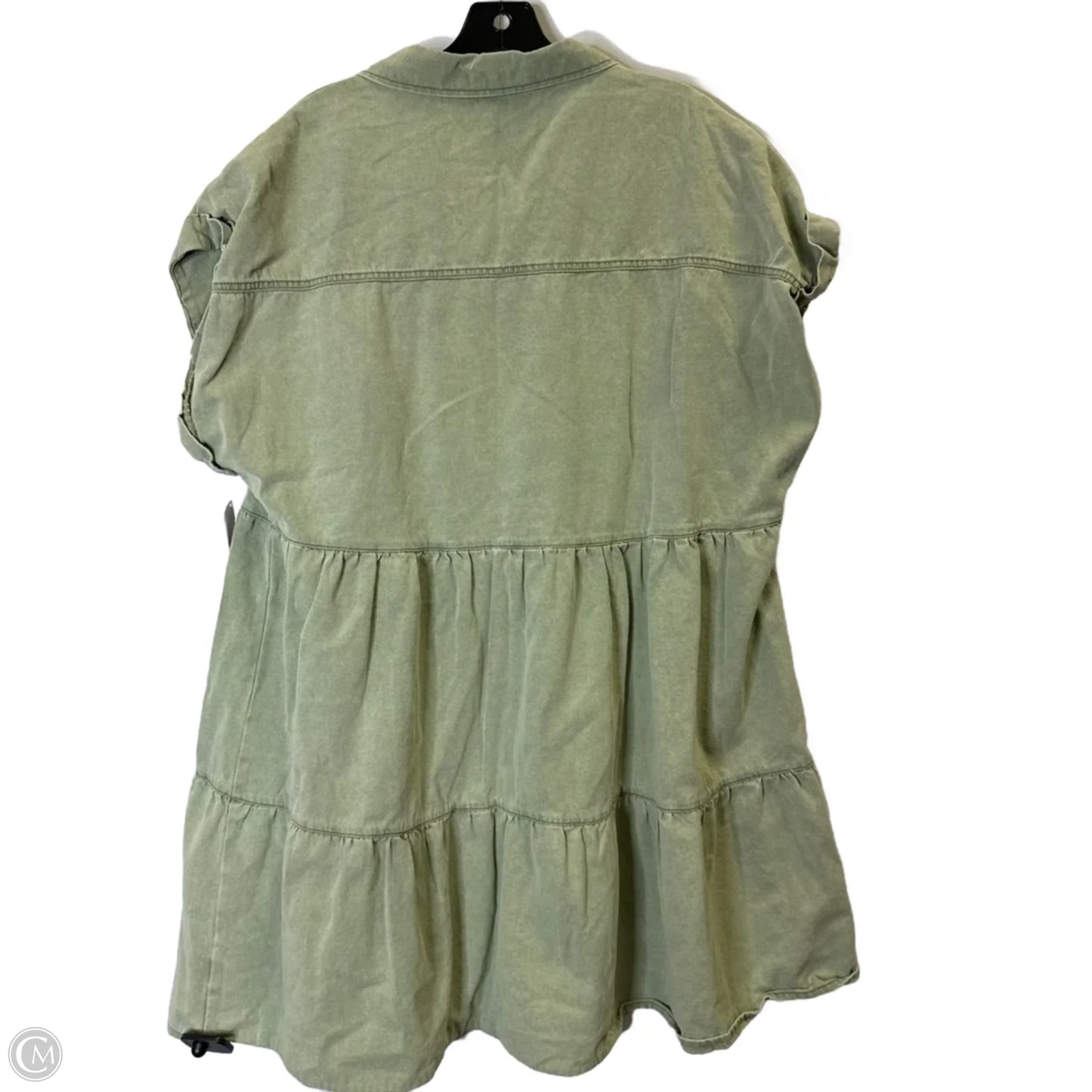 Dress Casual Short By Chicsoul In Green, Size: 2x