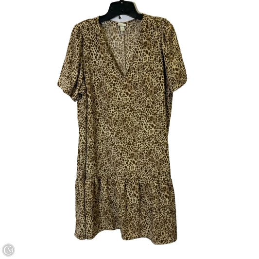 Dress Casual Short By A New Day In Animal Print, Size: Xxl