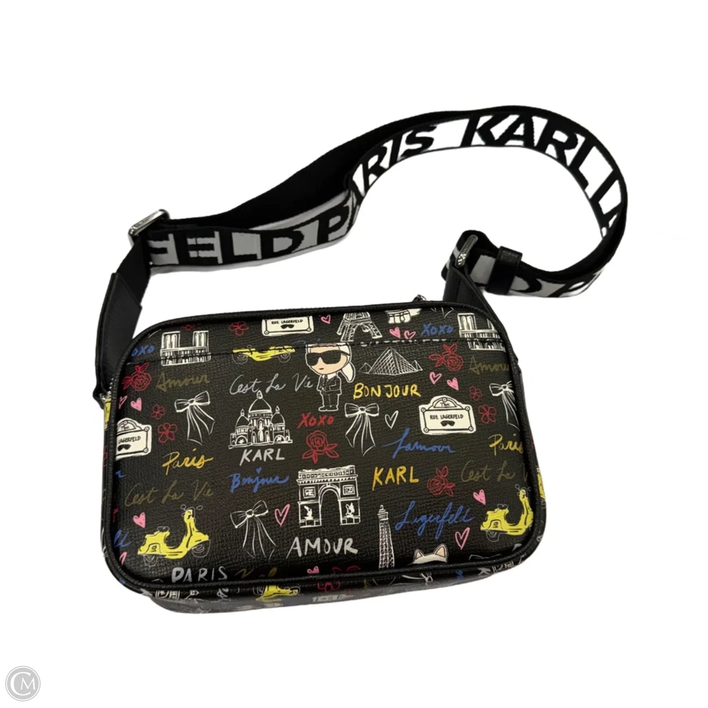Crossbody Designer By Karl Lagerfeld, Size: Medium