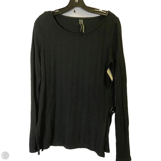 Top Long Sleeve By Anthropologie In Black, Size: M