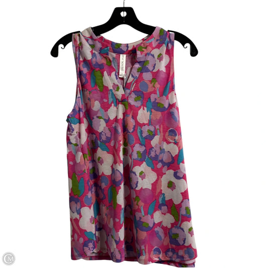 Top Sleeveless By Dear Scarlett In Pink, Size: M