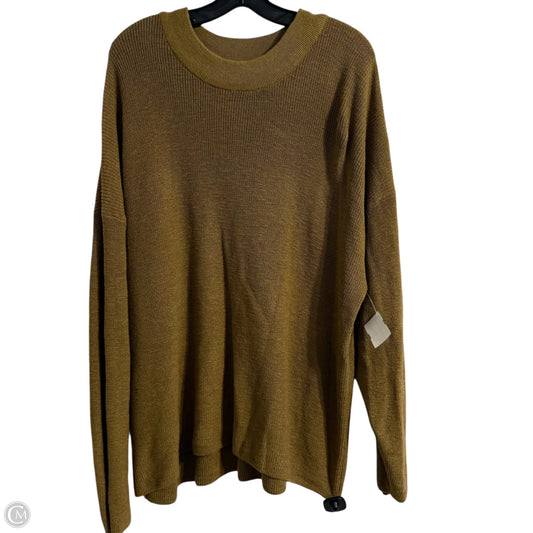 Top Long Sleeve By Free People In Brown, Size: Xl