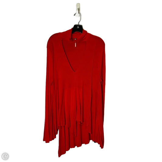 Top Long Sleeve By Free People In Red, Size: M