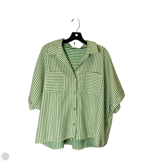 Top Short Sleeve By Umgee In Green, Size: L