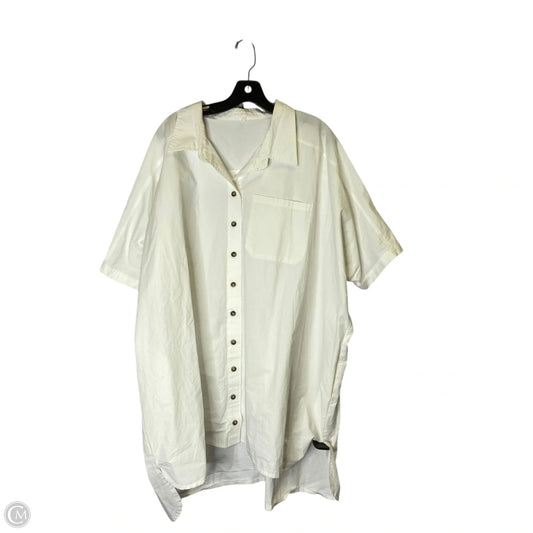 Top Short Sleeve By Ces Femme In White, Size: L