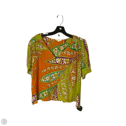 Top Short Sleeve By Haute Hippie In Multi-colored, Size: L