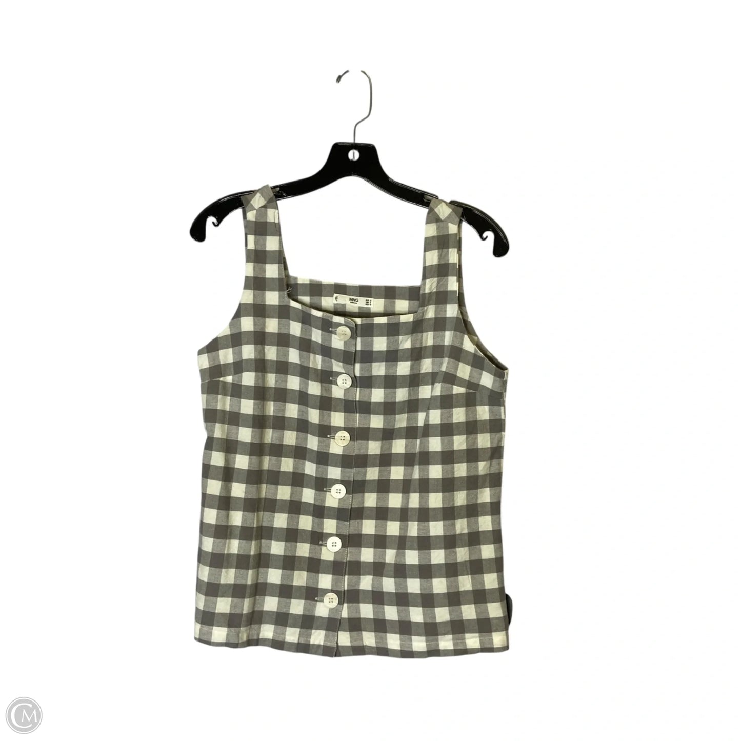 Top Sleeveless By Mng In Grey, Size: M