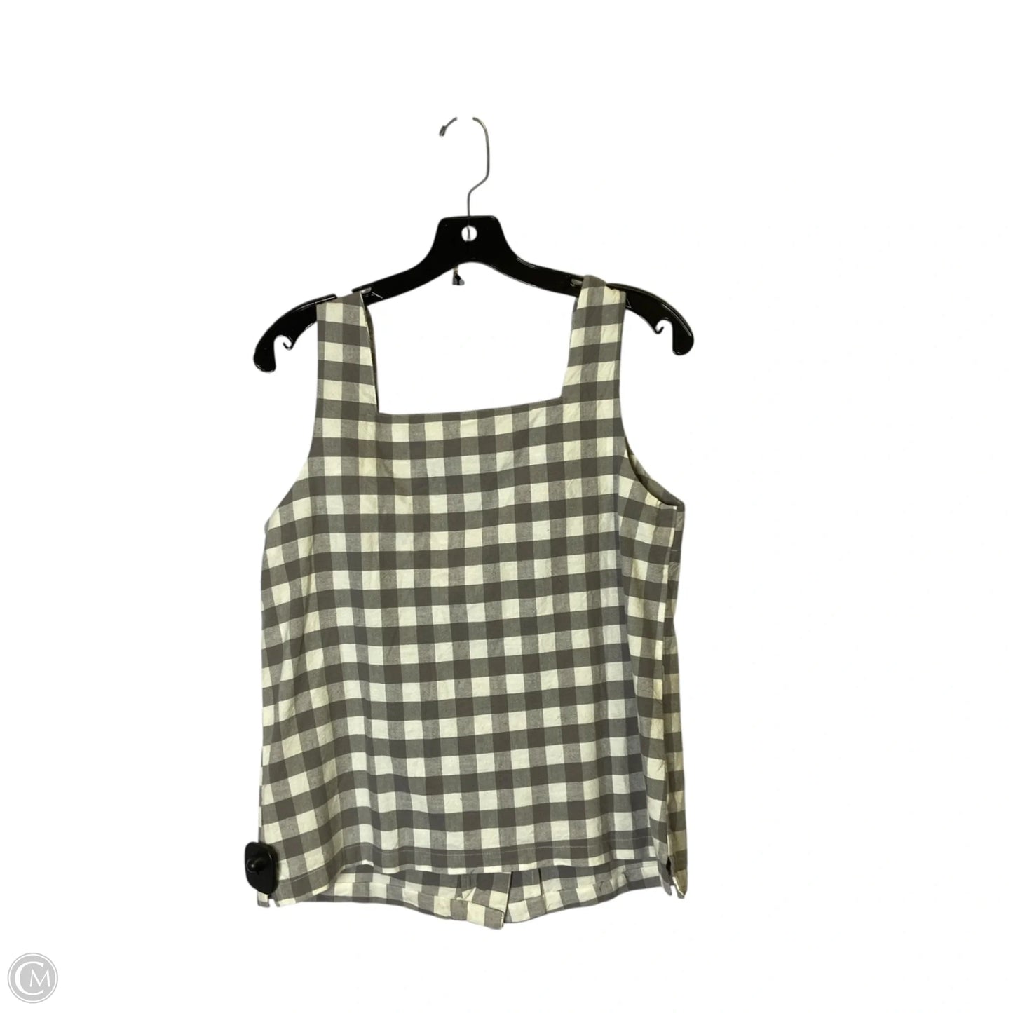 Top Sleeveless By Mng In Grey, Size: M