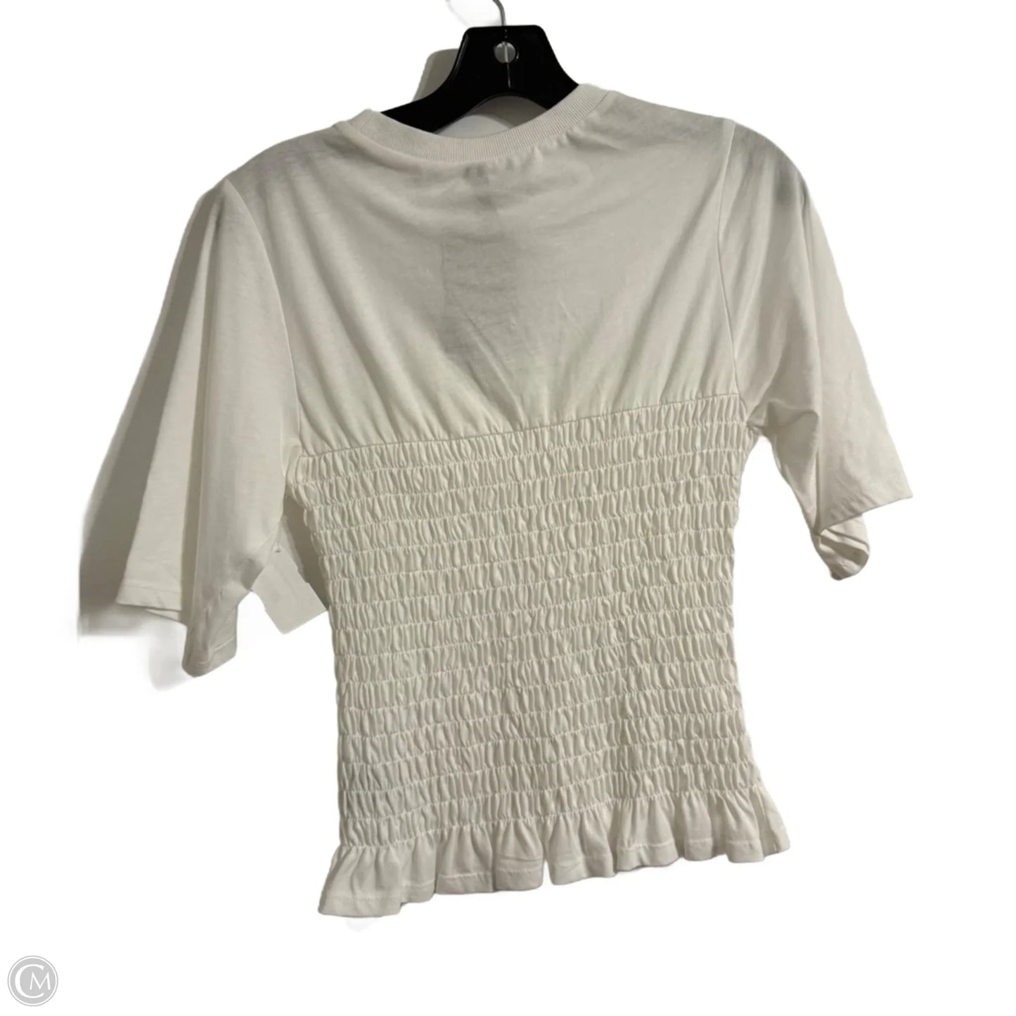 Top Short Sleeve By Divided In White, Size: Xs
