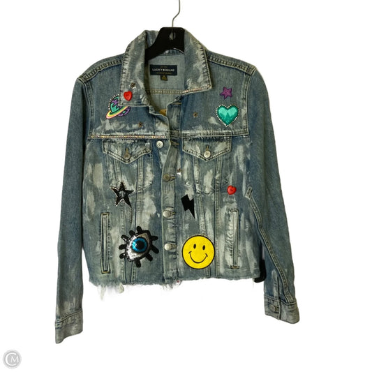 Jacket Denim By Levis In Blue Denim, Size: M