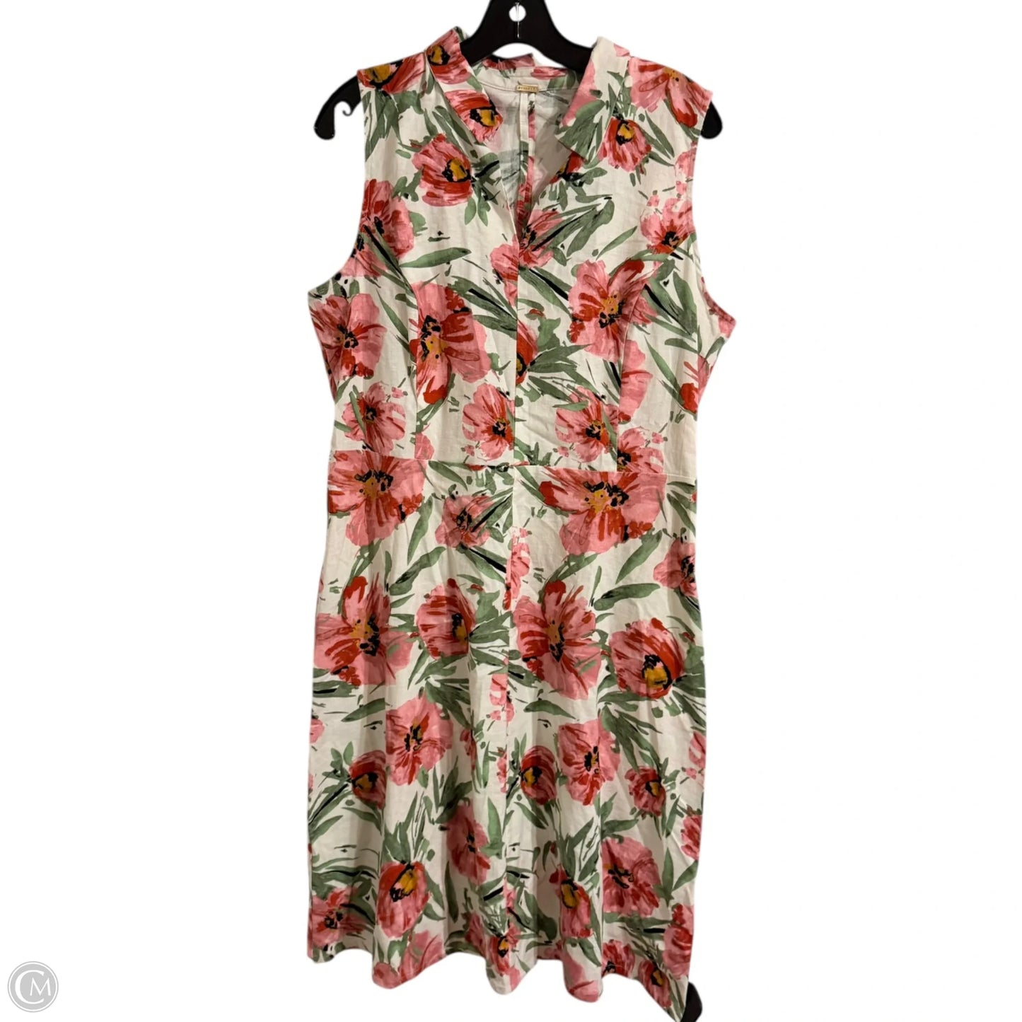 Dress Casual Midi By T Tahari In Floral Print, Size: 12