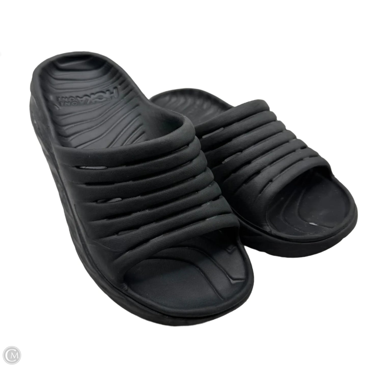 Sandals Flats By Hoka In Black, Size: 7