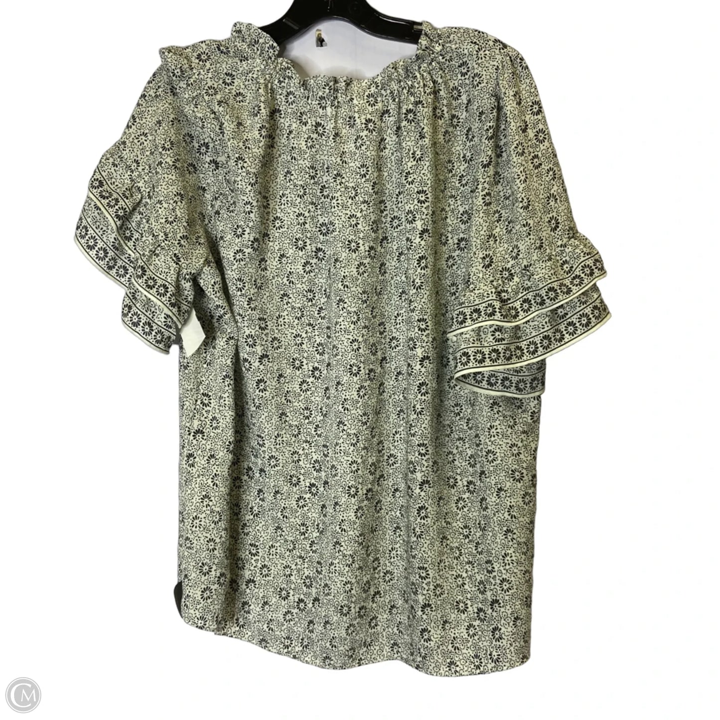 Blouse Short Sleeve By Max Studio In Cream, Size: 1x